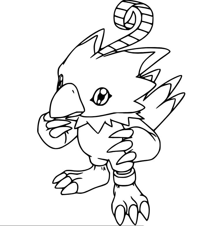 Kolorowanka Digimon bezpłatny łatwy