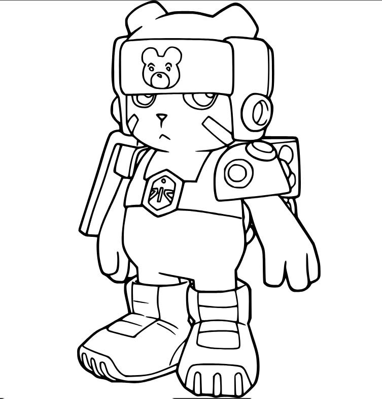 Kolorowanka Digimon bezpłatny wydruku