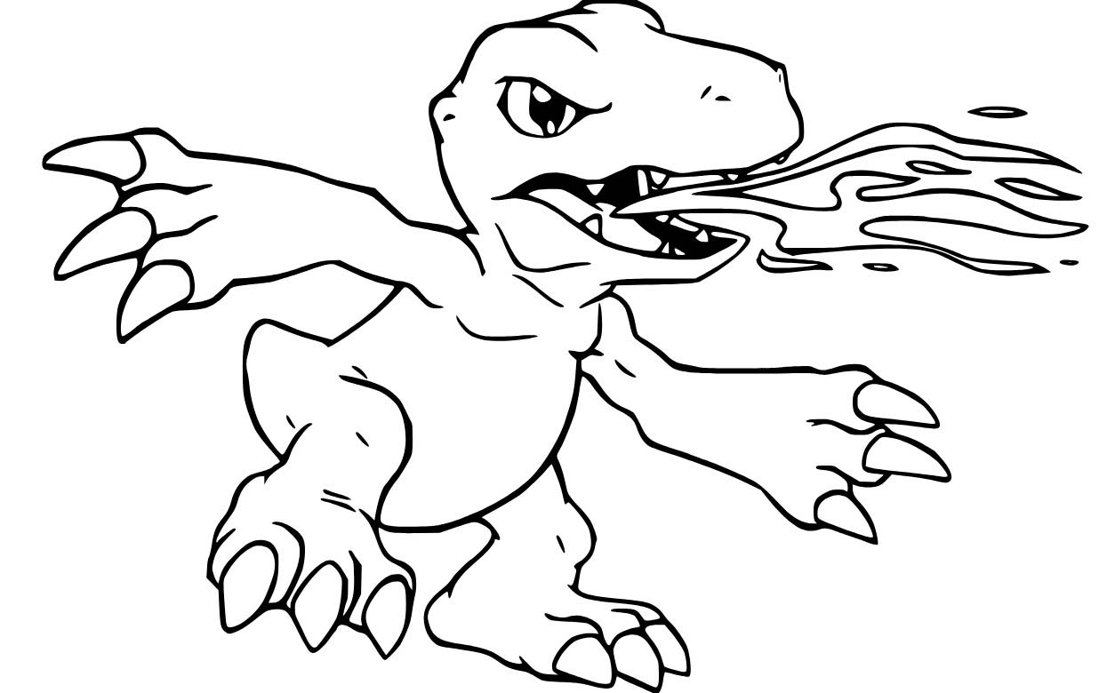 Kolorowanka Digimon bezpłatny