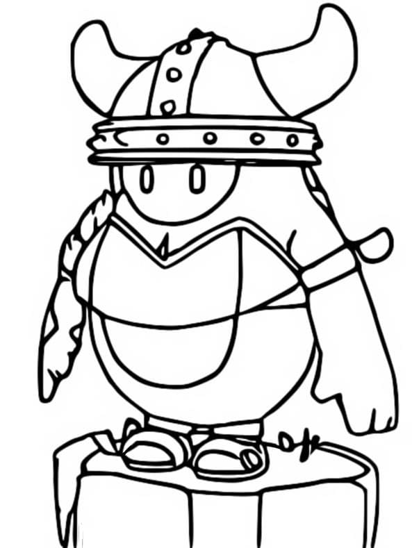 Kolorowanka Fall Guys bezpłatny wydruku