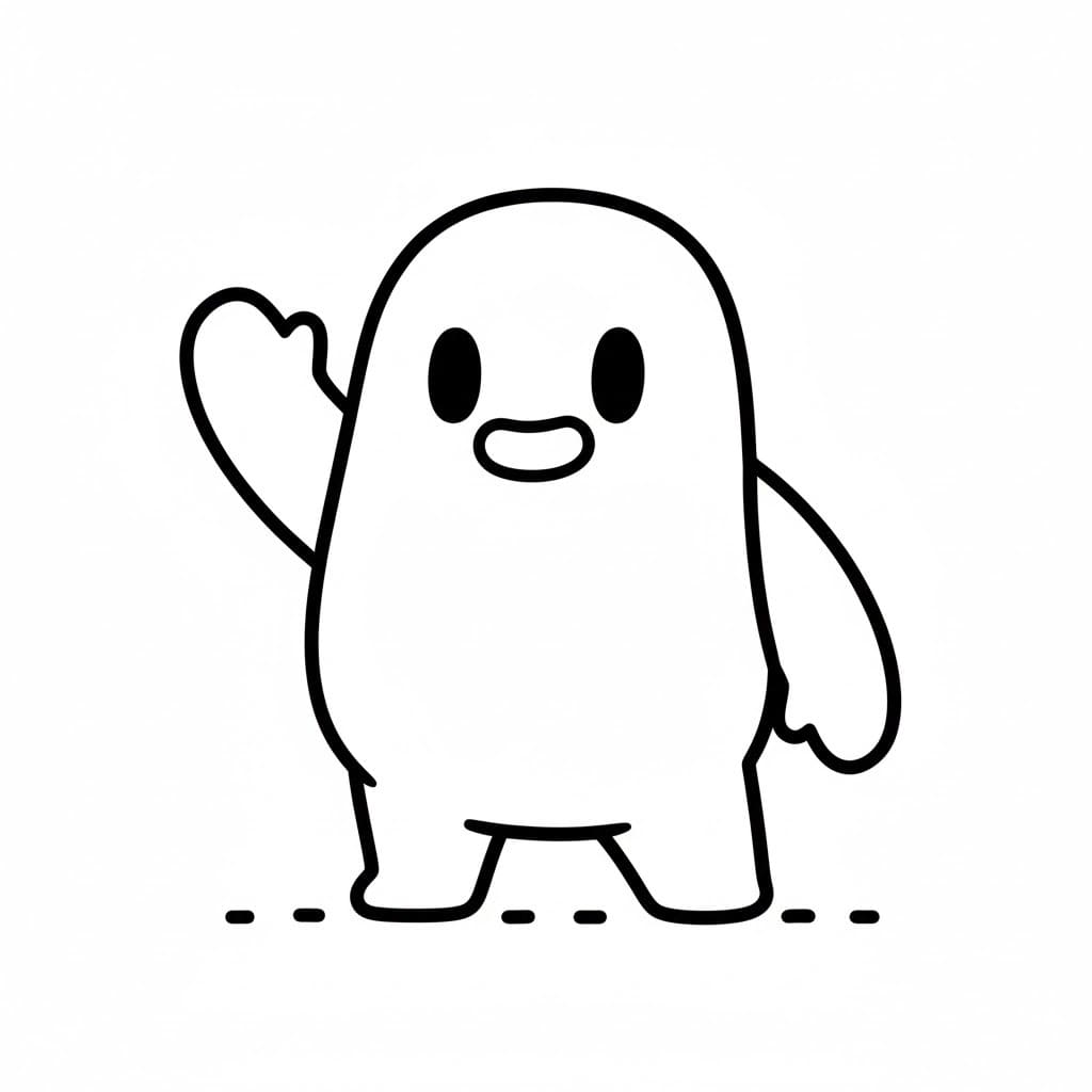 Kolorowanka Fall Guys wydruku dla dzieci