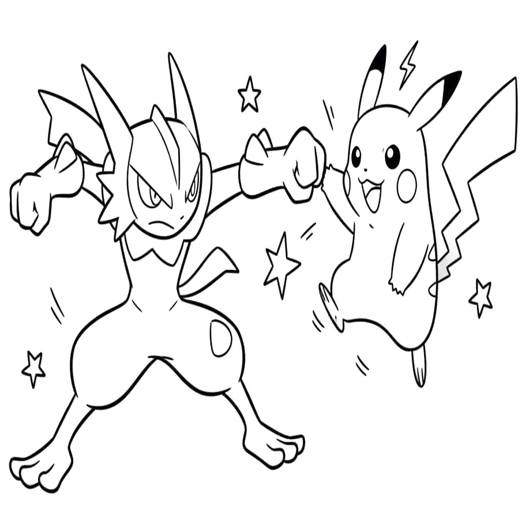 Kolorowanka Greninja bezpłatny łatwy