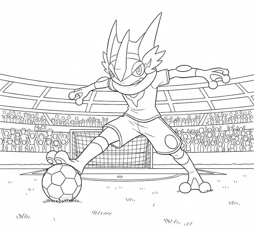 Kolorowanka Greninja wydruku