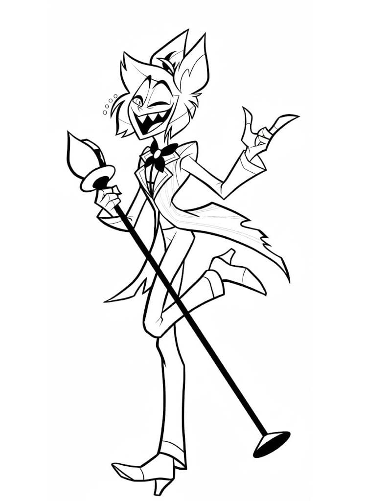 Kolorowanka Hazbin Hotel bezpłatny