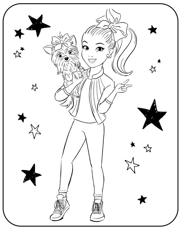 Kolorowanka JoJo Siwa bezpłatny prosty