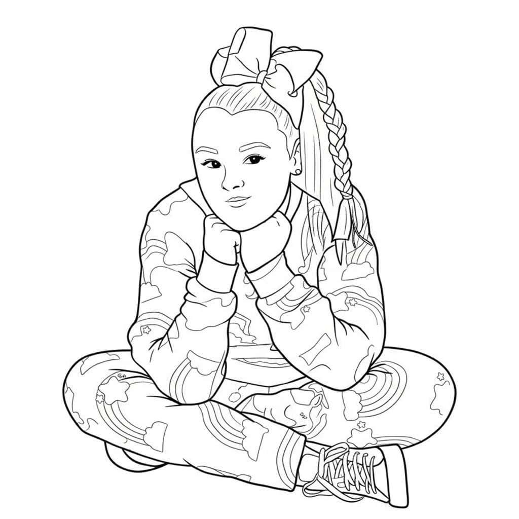 Kolorowanka JoJo Siwa bezpłatny