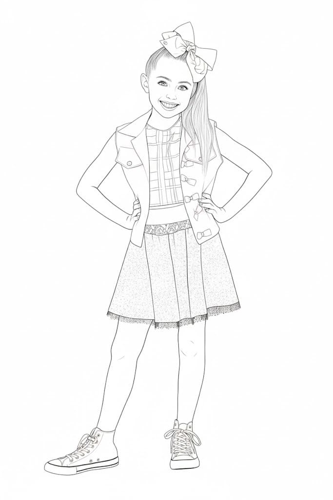 Kolorowanka JoJo Siwa wydruku