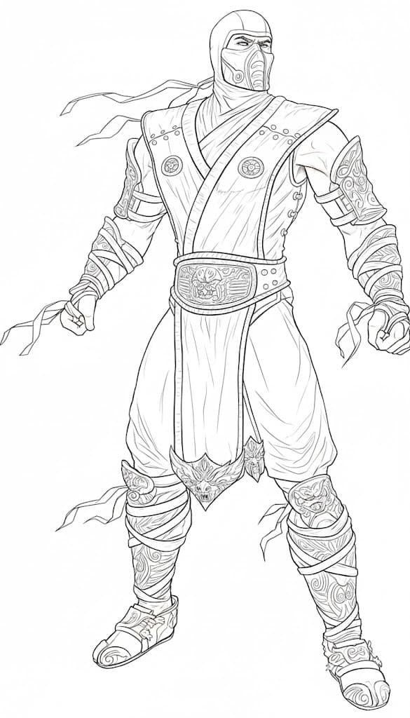 Kolorowanka Mortal Kombat wydruku