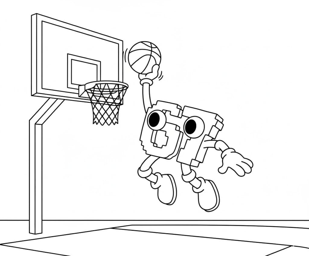 Kolorowanka Narysuj 67 Brainrot bezpłatny wydruku łatwy