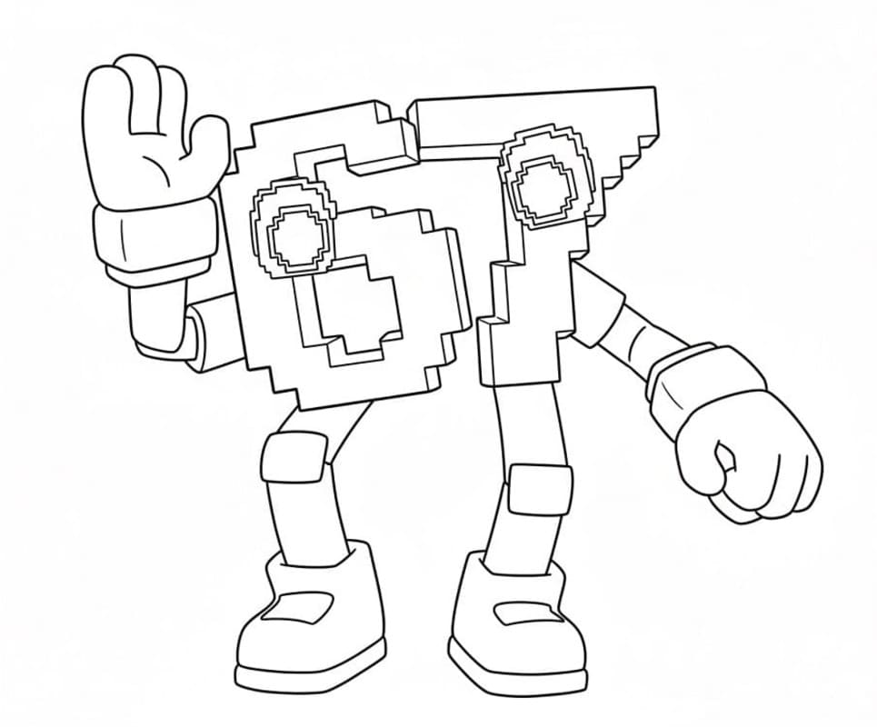 Kolorowanka Narysuj 67 Brainrot bezpłatny wydruku prosty