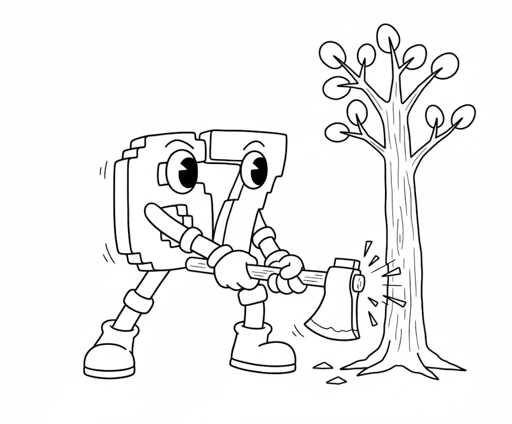 Kolorowanka Narysuj 67 Brainrot podstawowy