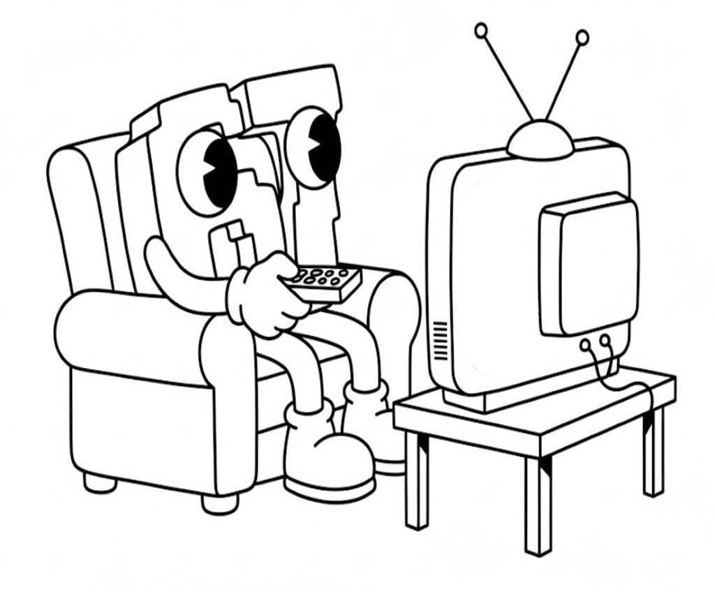 Kolorowanka Narysuj 67 Brainrot wydruku łatwy