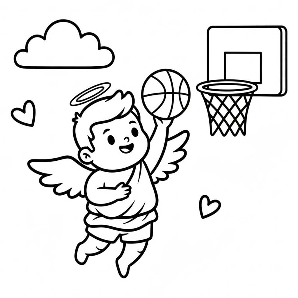 Kolorowanka Narysuj Amorek podstawowy