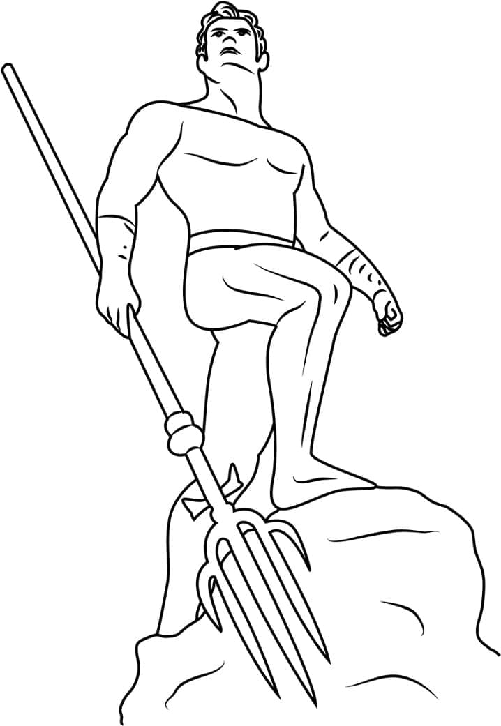 Kolorowanka Narysuj Aquaman bezpłatny wydruku łatwy