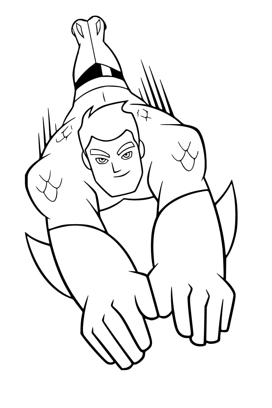 Kolorowanka Narysuj Aquaman