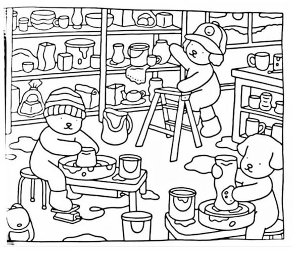 Kolorowanka Narysuj Bobbie Goods bezpłatny wydruku łatwy