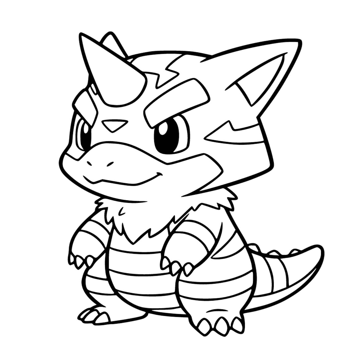 Kolorowanka Narysuj Digimon bezpłatny wydruku podstawowy