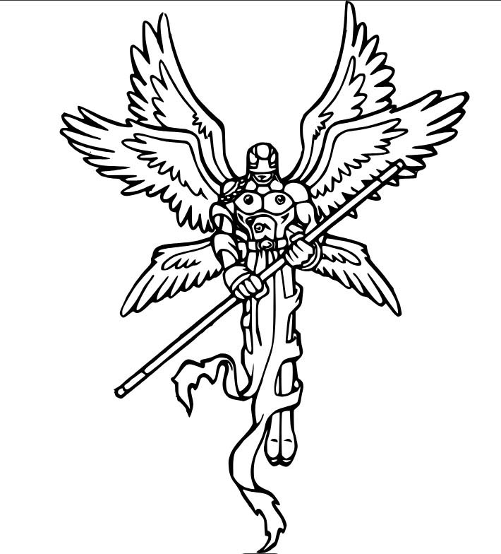 Kolorowanka Narysuj Digimon bezpłatny