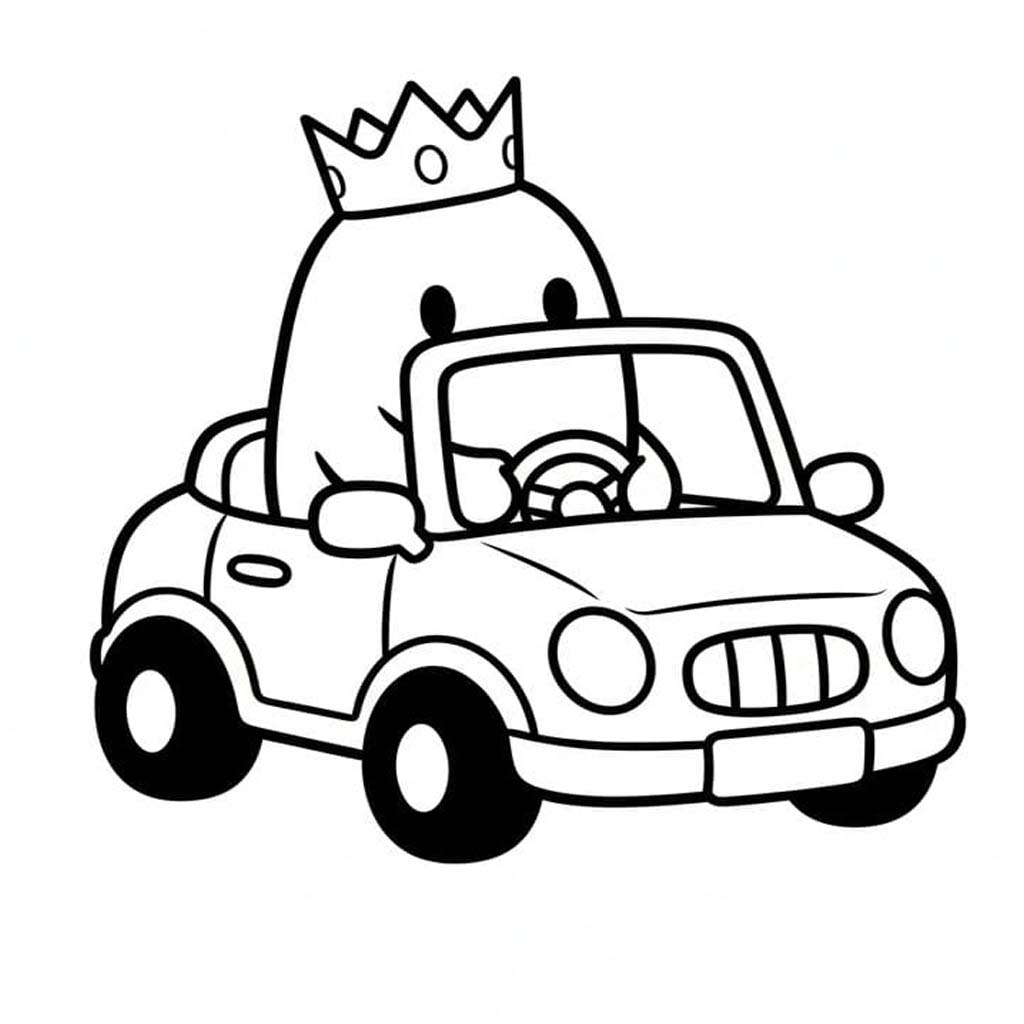 Kolorowanka Narysuj Fall Guys prosty