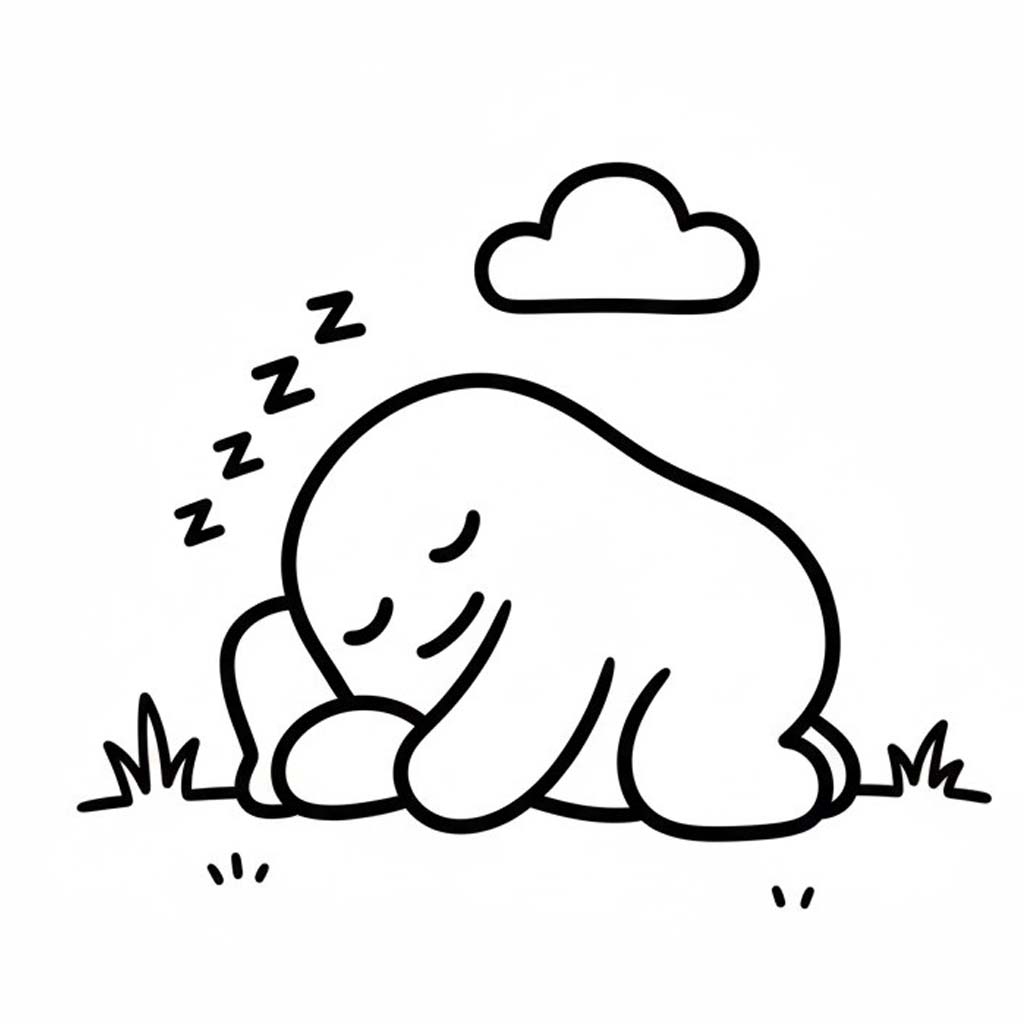 Kolorowanka Narysuj Fall Guys wydruku dla dzieci