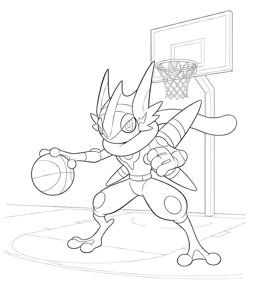 Kolorowanka Narysuj Greninja bezpłatny