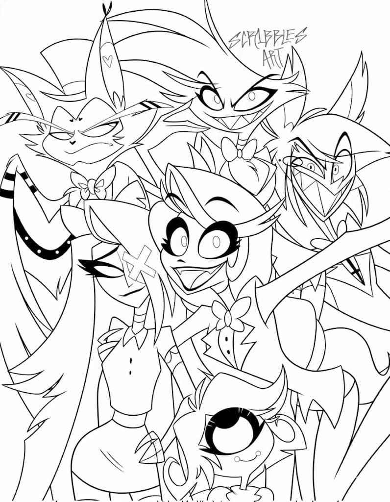 Kolorowanki Hazbin Hotel