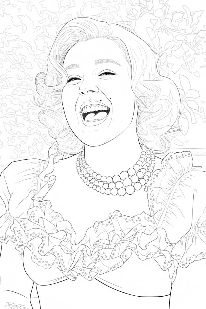 Kolorowanka Narysuj JoJo Siwa łatwy