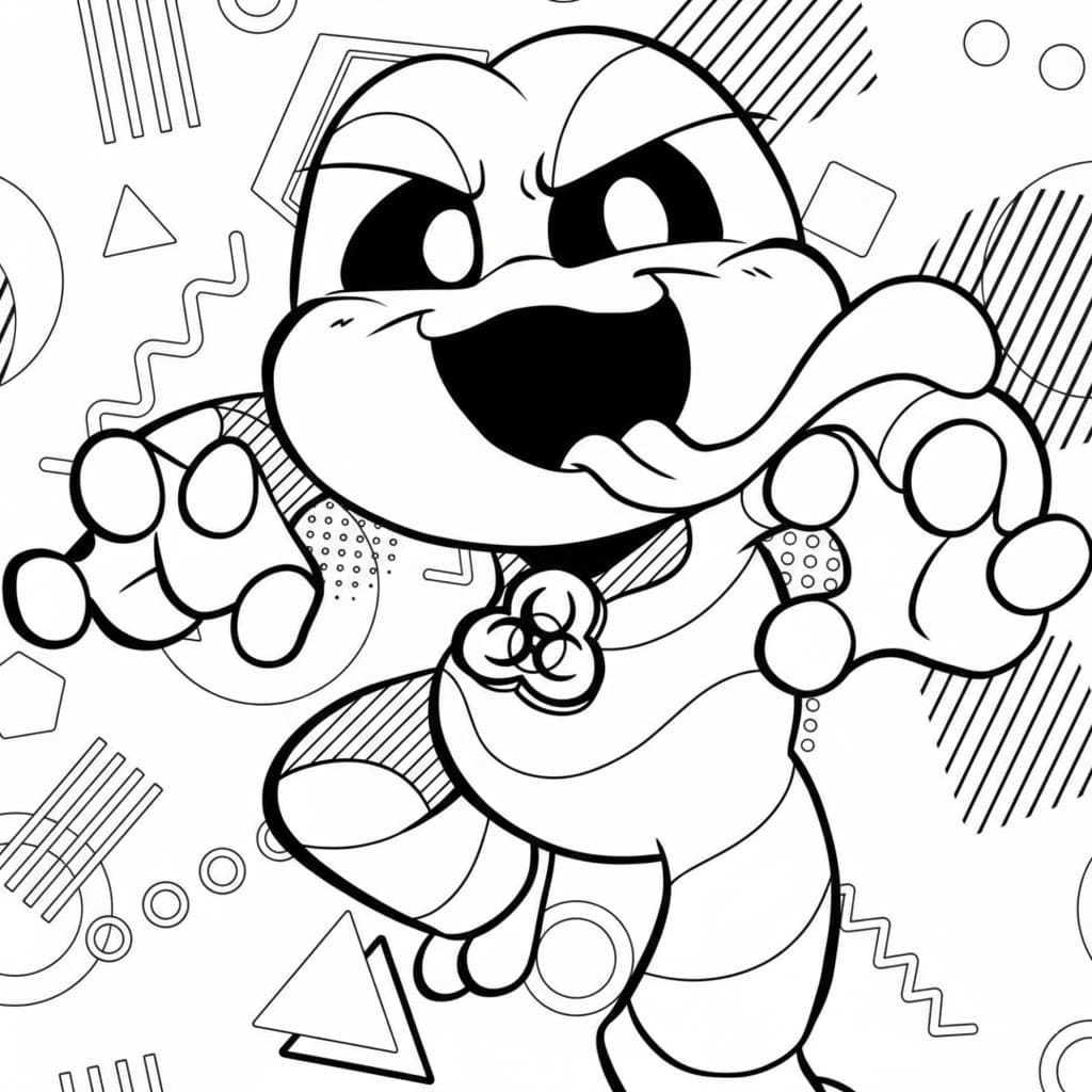 Kolorowanka Narysuj Nightmare Critters