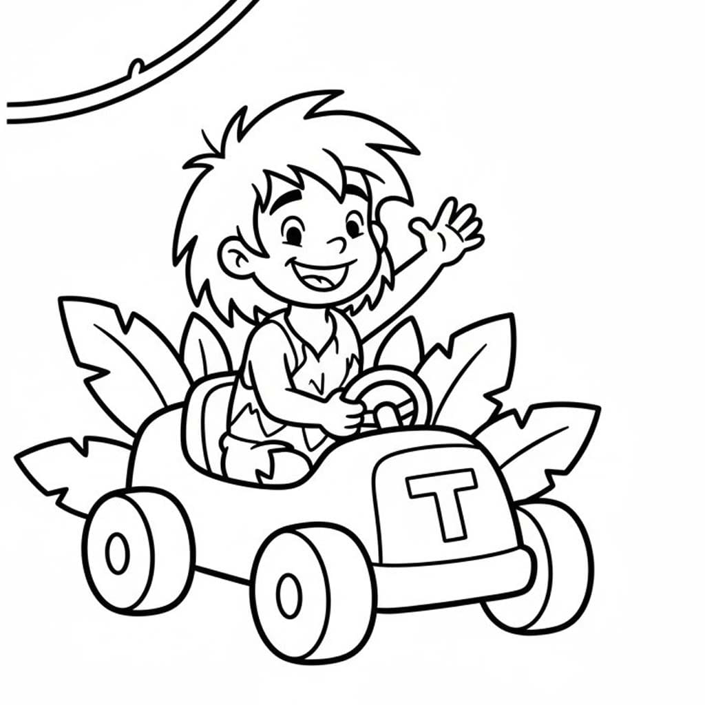 Kolorowanka Narysuj Tarzan bezpłatny wydruku łatwy