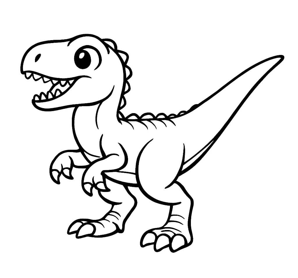 Kolorowanki Welociraptor