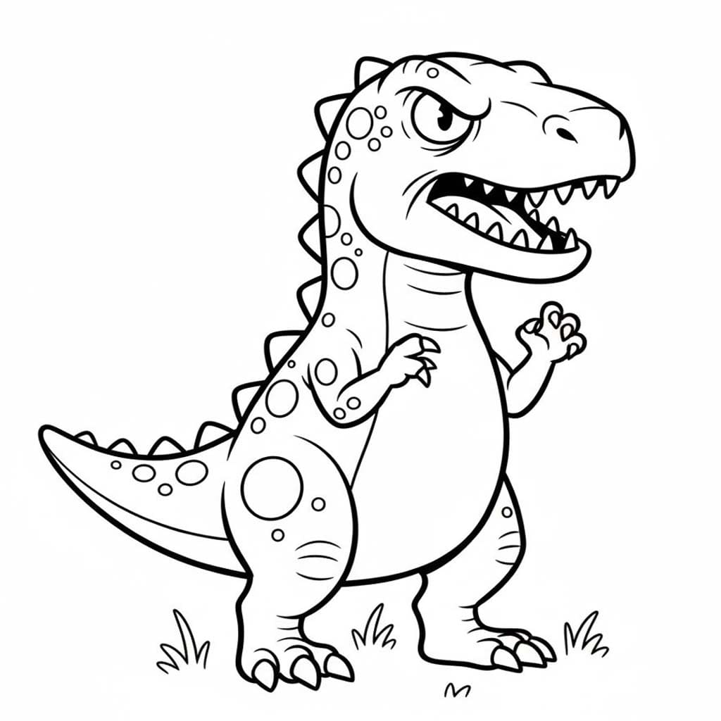 Kolorowanka Narysuj Welociraptor