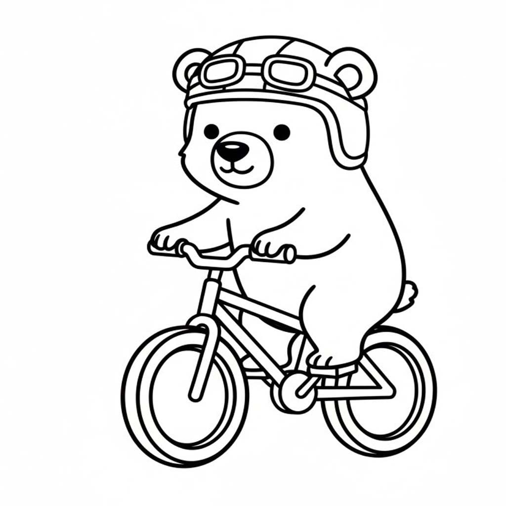 Kolorowanka Niedźwiedź Polarny dla dzieci