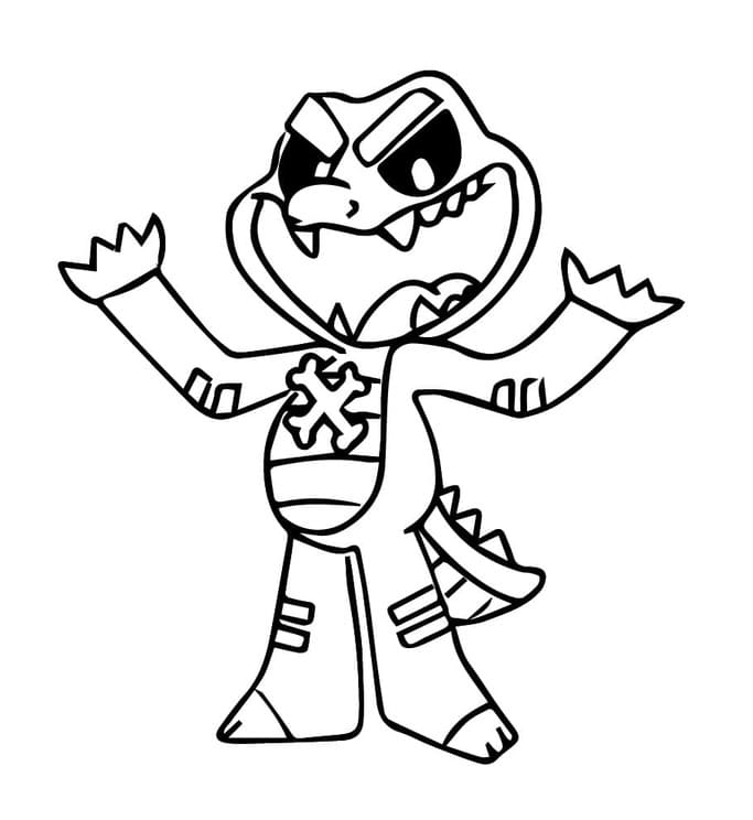 Kolorowanka Nightmare Critters wydruku dla dzieci