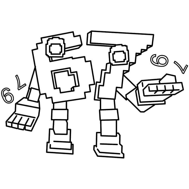 Kolorowanka Obraz 67 Brainrot bezpłatny wydruku