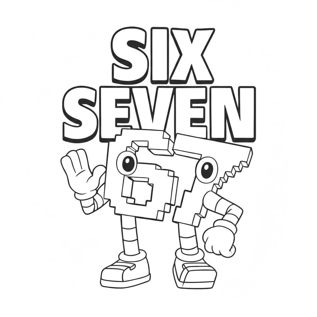 Kolorowanka Obraz 67 Brainrot ładny