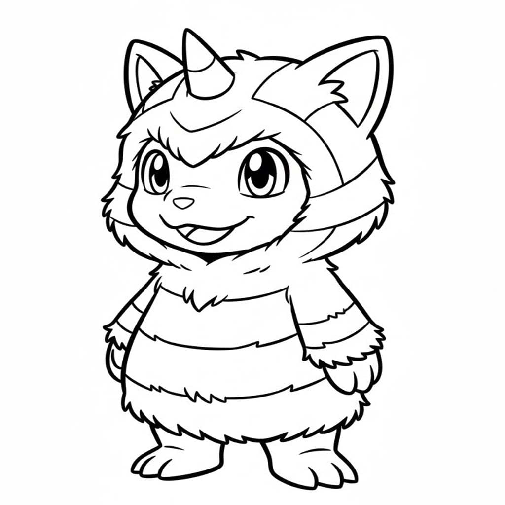 Kolorowanka Obraz Digimon bezpłatny wydruku