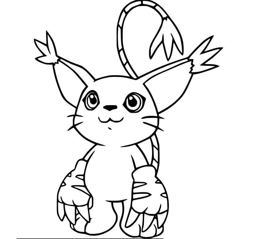 Kolorowanka Obraz Digimon wydruku