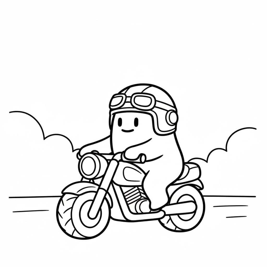 Kolorowanka Obraz Fall Guys bezpłatny