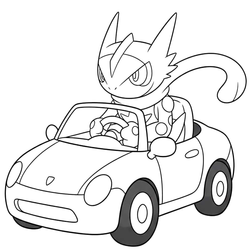 Kolorowanka Obraz Greninja bezpłatny wydruku