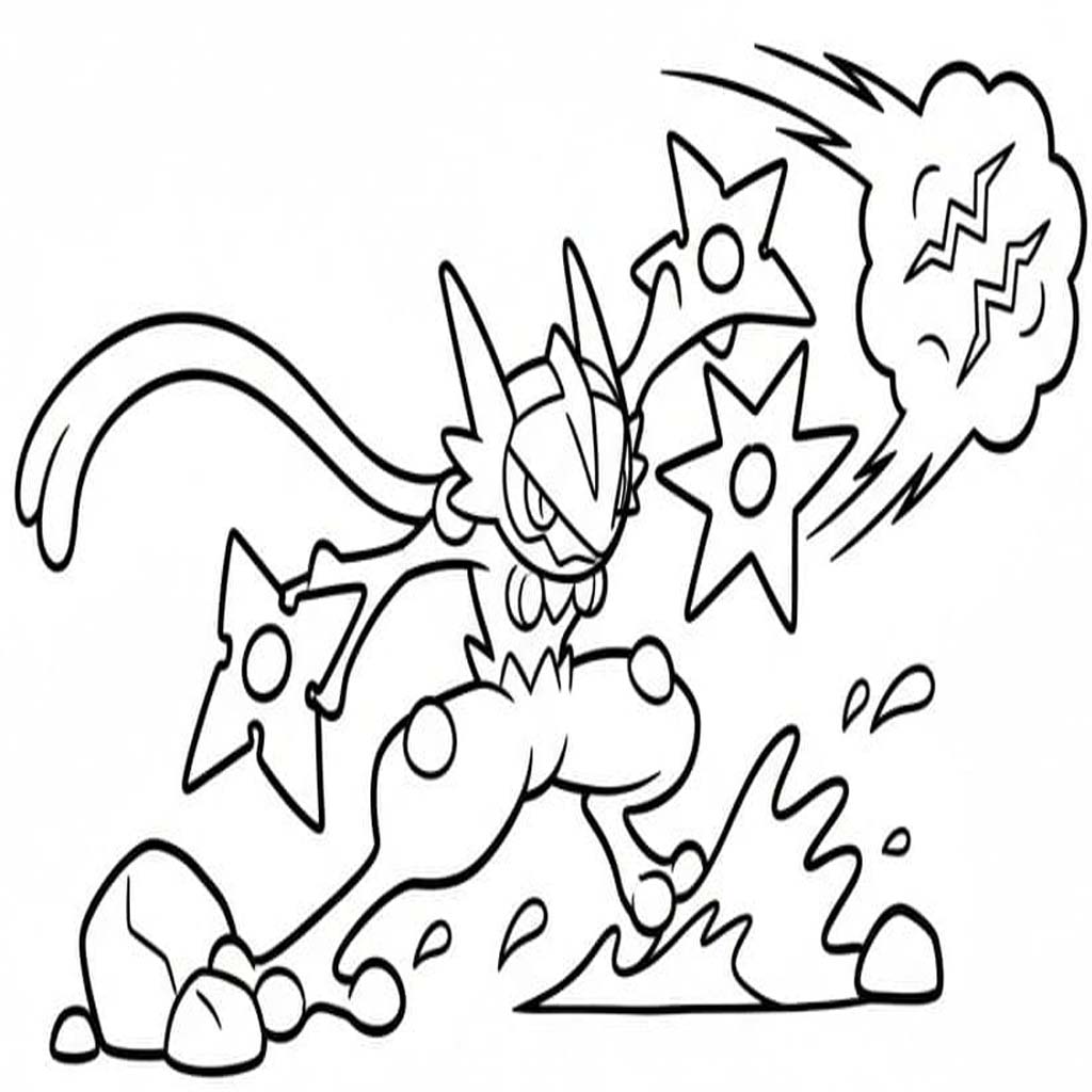 Kolorowanka Obraz Greninja bezpłatny