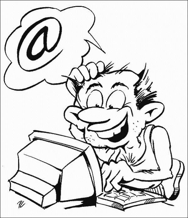 Kolorowanka Obraz Komputer