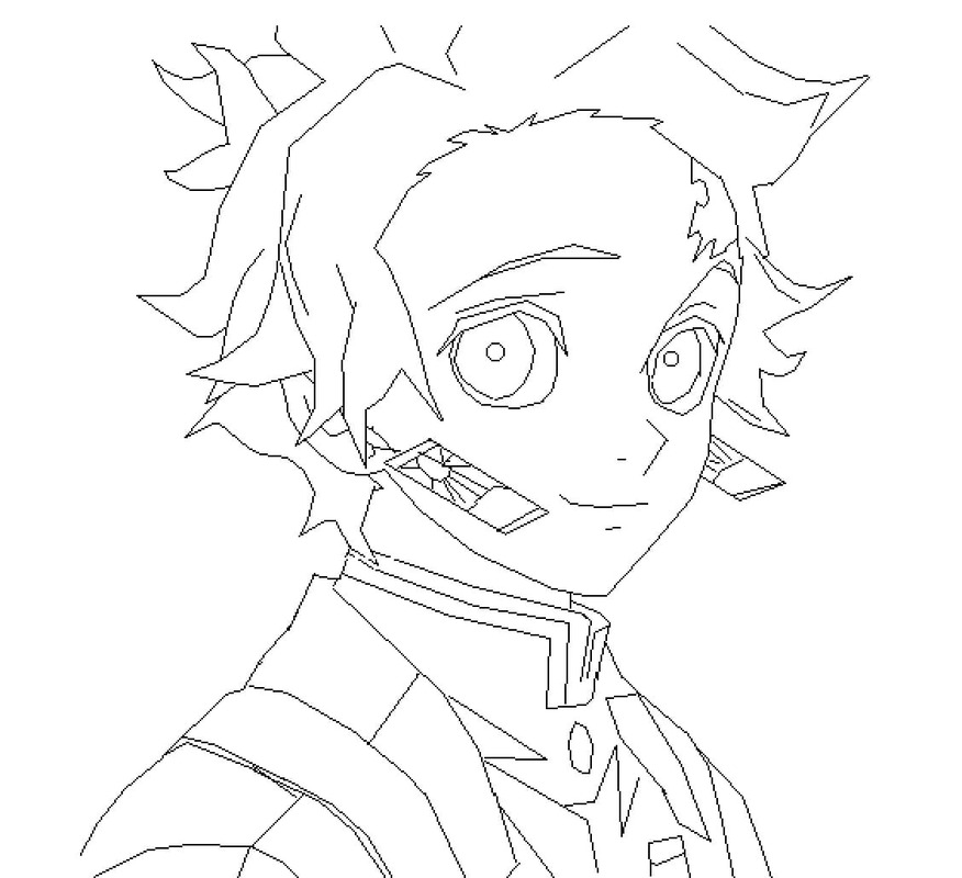 Kolorowanka Obraz Tanjiro bezpłatny