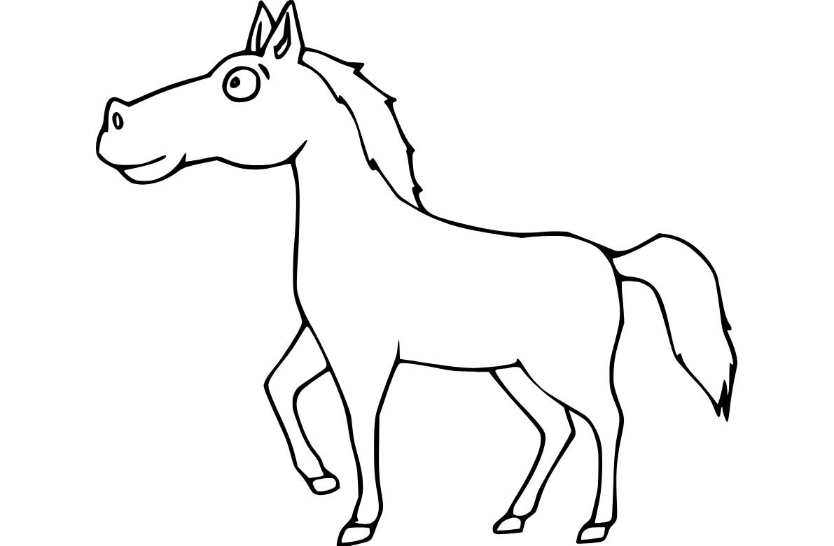 Kolorowanka Osioł bezpłatny wydruku prosty