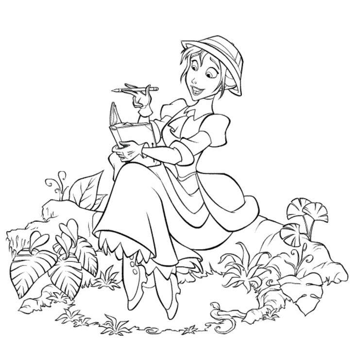 Kolorowanka Tarzan bezpłatny prosty