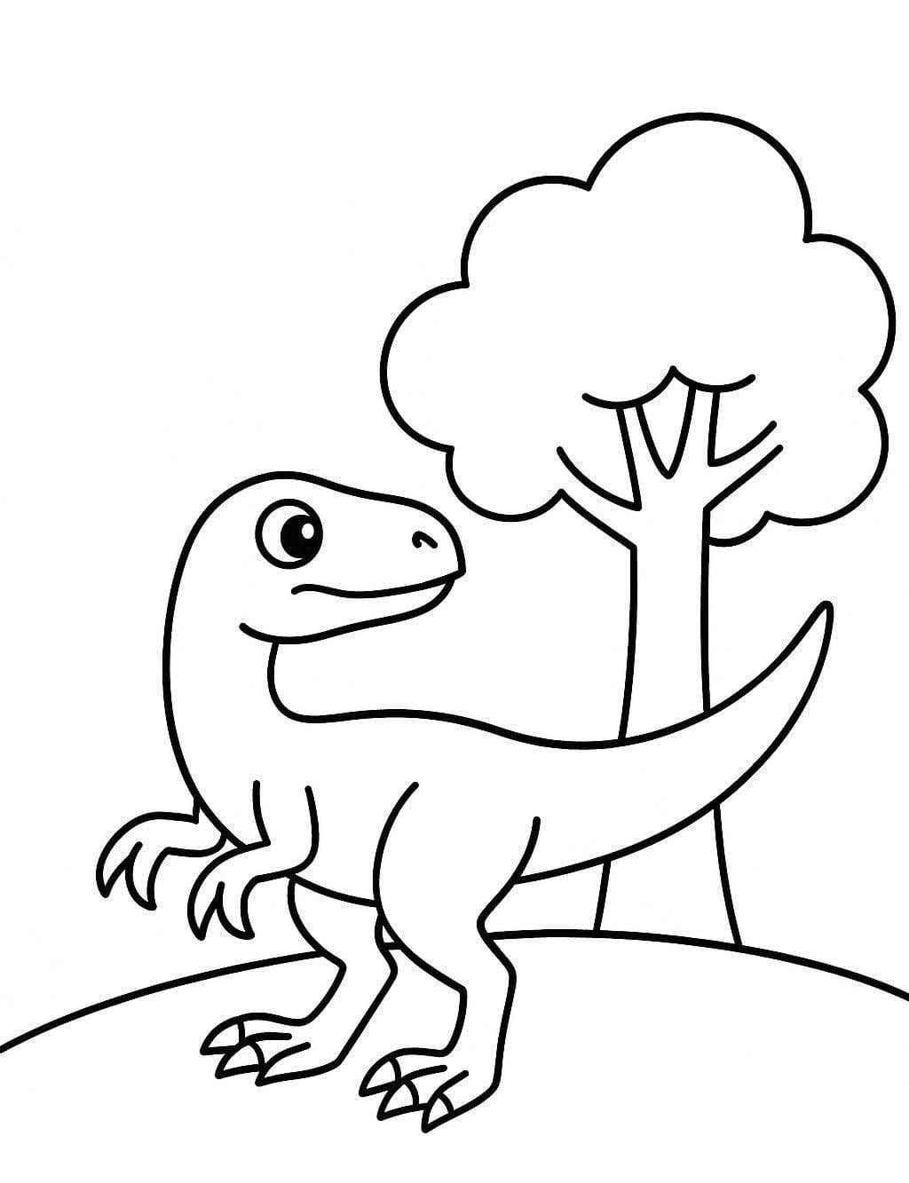 Kolorowanka Welociraptor bezpłatny dla dzieci