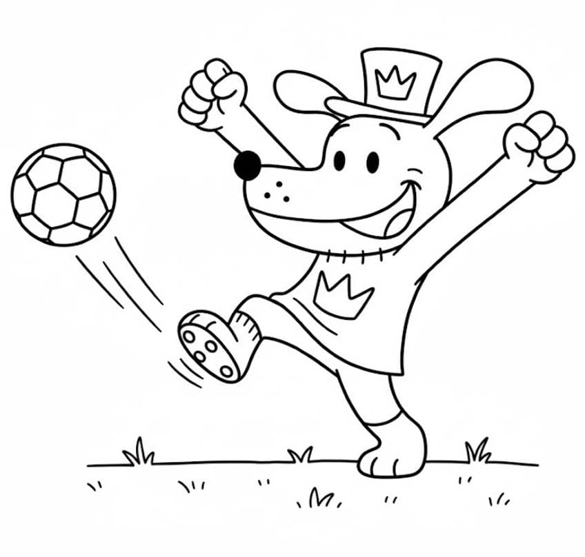 Kolorowanka Dog Man wydruku