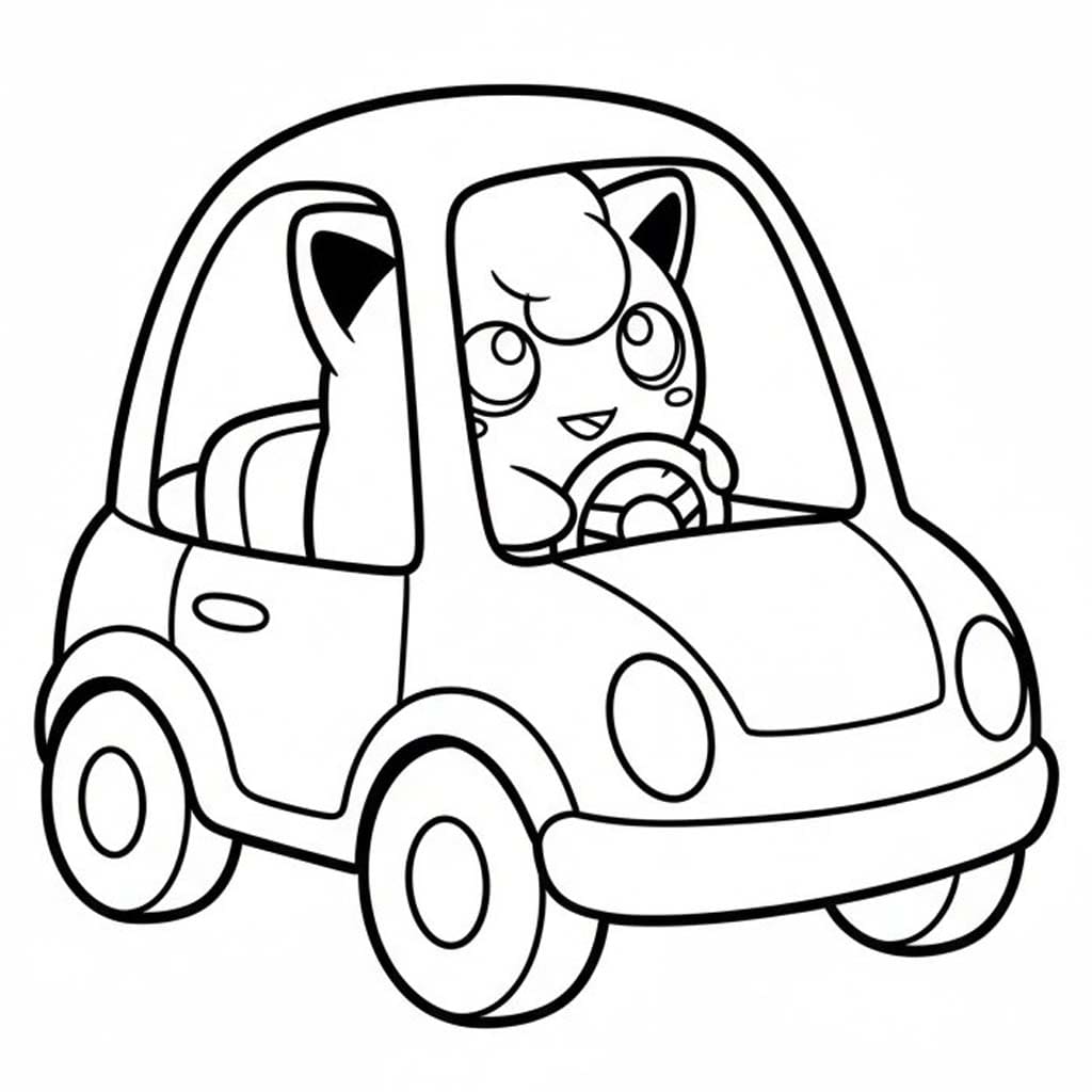 Kolorowanka Jigglypuff dla dzieci
