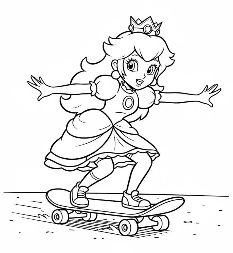 Kolorowanka Księżniczka Daisy bezpłatny podstawowy