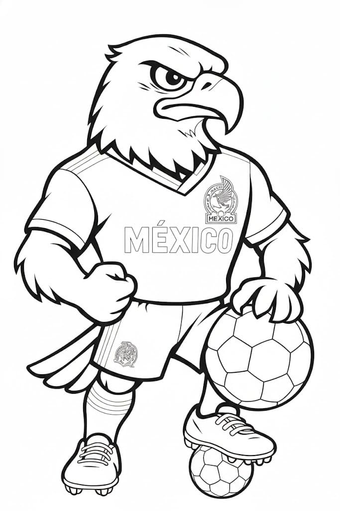 Kolorowanka Mistrzostwa Świata 2026 bezpłatny łatwy