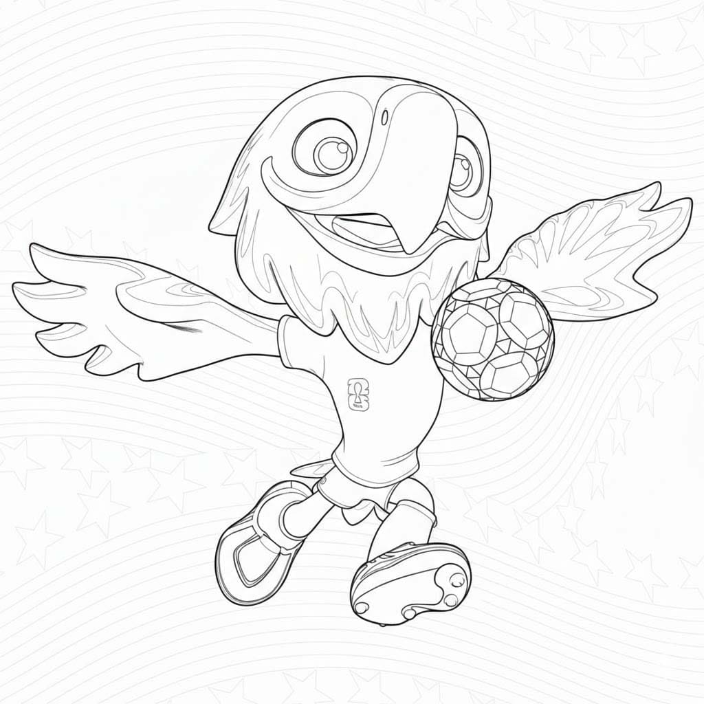 Kolorowanka Mistrzostwa Świata 2026 bezpłatny